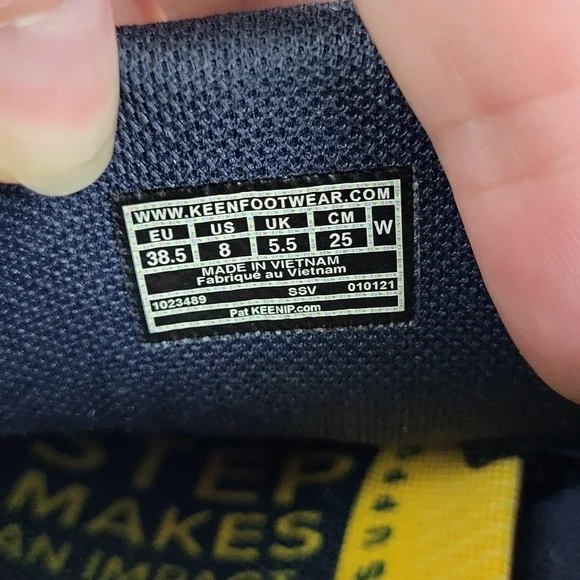 Keen Terradora II Vent Low Hiking Shoes in Blue Nights/Redwood Size Size 8 - Picture 8 of 12